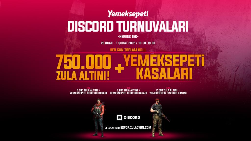 YEMEKSEPETİ ZULA DİSCORD TURNUVALARI